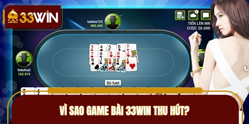 Điểm mạnh của chuyên mục game bài tại 33WIN