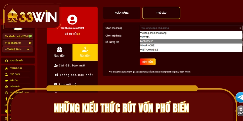 Giao dịch thông qua nhiều kiểu thức 